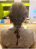結婚式セット/編みおろし/ヘアアレンジ