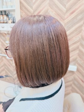 ヘアメイクゼロ 坂戸駅前店(hairmake zero) 前下がりボブ