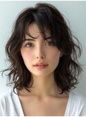 【NicoRE.都島/城北公園通】ミディアムパーマ/髪質改善/縮毛矯正
