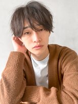 ◎サーフカールスパイキーショートブルーブラックフェザーパーマ