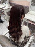 編みたらしハーフツイン