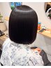 カット＋縮毛矯正　￥23100→17800（長さ料金＋1100～）