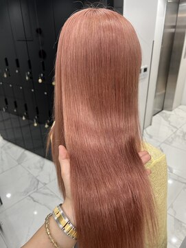 ラピス 渋谷本店(Lapis) ピンクベージュカラー/レイヤーカット/髪質改善/ハイトーン