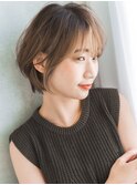 くびれショート　丸みショート　ショートボブ　グレージュ
