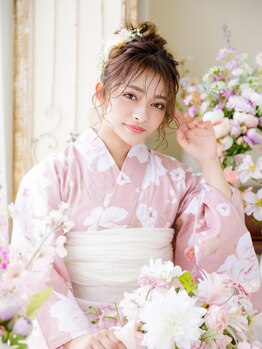 ヘアセットサロンシャルメ 梅田店(Hair Make Salon CHARMER)の写真/西梅田5分♪[ヘアアレンジ¥1300~/ペア割¥1800~]夏祭りやイベントに！[ヘアセット+浴衣着付け¥3900~]