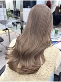 渋谷ミルクティーベージュハイトーンカラーヘーゼルベージュ30代