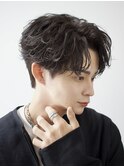 熊本フェザーパーマ 波巻きフェザー ショート MEN'S HAIR