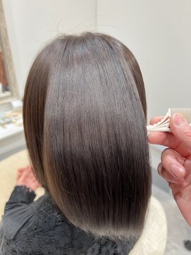 バレル 天王寺阿倍野店(Barrel) ハイライトダブルカラーイルミナカラー縮毛矯正髪質改善