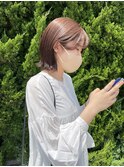 ★ブリーチなし暖色バーガンディワインレッドピンクブラウン秋冬