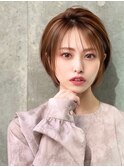 レイヤーカット　くびれレイヤー　ボブ　マッシュショート　前髪