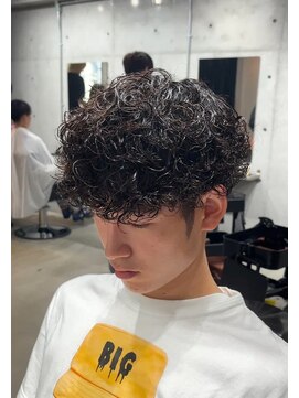 プードルパーマ　強め　スパイラル　