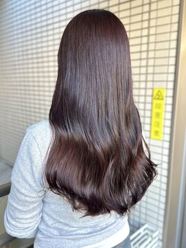 ロジェ(loje) 20代30代40代 深みボルドーブラウン/大人ガーリーロング