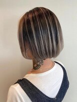 ヘアーアンドメイク アンジュ 中野店(Hair&Make ange) ボブ×コントラストハイライト