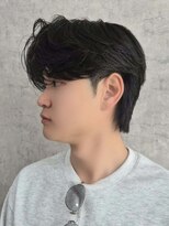エイル 北堀江(Eir) 毛流れ カルマパーマ センターパート 前下がり