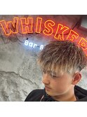 ブラウンベース金メッシュ