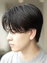 リロン 新宿(RIRON)&nbsp;センターパート×ニュアンスパーマ　韓国　毛流れセンターパート