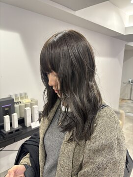キャパ セントラル 天神 大名店(CAPA central) カーキグレージュ オリーブカラー 透明感カラー 髪質改善 10代