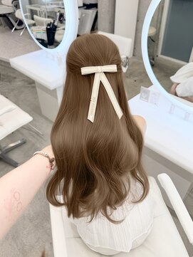 アイシー 表参道(ICY) 盛れるうるツヤくびれブリーチなしカラーミルクティーベ －ジュ