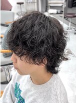 グラム 安城桜井店(gram) ミディアムパーマ_メンズカット_髪質改善_R81011