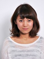 ゼムヘアーワークス(THEM HAIR WORKS) 肩にとどくフェミニンパーマ　