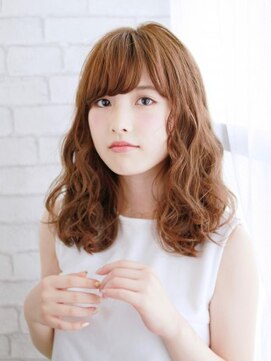 ヘアメイク ナル(hair make nalu) ウェット感のあるミックスカールボブスタイル