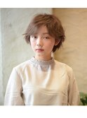 [さいたま市　大宮]大人ダークカラー　奥行きショート　パーマ