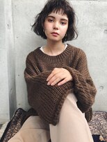 ルーム(Loom.)&nbsp;ショートバングくせ毛パーマボブ【明治神宮前/原宿/表参道】