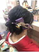大人可愛いシニヨン