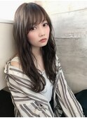 ロングヘアでひし形 好印象◎小顔 ゆるふわ無造作カール/era加藤
