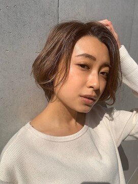 リガナッツ 池袋店(Riganuts) ［riganuts 池袋]ベージュカラーが映える大人ボブ