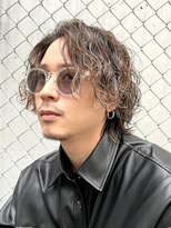 波巻きツイストスパイラルパーママッシュウルフ大人かっこいい