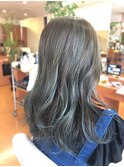 ・ブルーアッシュ系ハイライト・