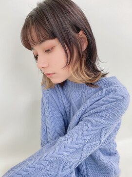 シェルター バイ トウキョウ(Shelter by TOKYO) 大人可愛い20代30代40代黒髪レイヤーミディ/インナーカラー