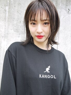 モリオ フロム ロンドン サッポロファクトリー店(morio FROM LONDON) 【morio札幌】黒髪大人かわいいシースルーバングミディ