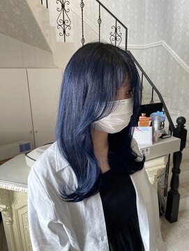 ヘアスタジオ アルス 御池店(hair Studio A.R.S) 韓国風ネイビーブルーカラー
