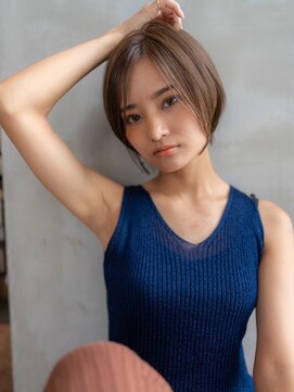 エースハバナ 渋谷(1 HAVANA) ヌーディカラー/小顔ヘア/大人ボブ／丸みショート／渋谷