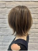 epic hair 外ハネボブ×ハイライト