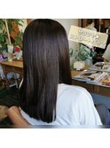 ストレートセミロング