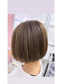 ミニボブ×ハイライトカラー【浅草駅】