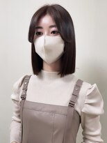 シェノン サントル(CHAINON CENTRE)&nbsp;グレージュカラー/シルキーベージュ/斜めバング[梅田/大阪]