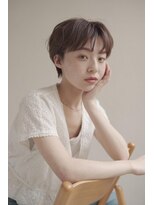 ムク 甲府(muku.)&nbsp;ミディアムヘア/斜めバング/グレージュカラー/甲府駅