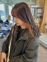 ヘアラウンジ アングゥ(hair lounge ungu)&nbsp;インナーカッパーオレンジ