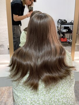 ブレンド 渋谷(BLend) マチルダボブ前髪ハイライトグレージュ