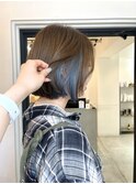 イヤリングブルーカラー