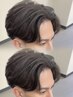 【初めてのパーマにおすすめ】men’sカット+ニュアンスパーマ+眉cut ￥9900