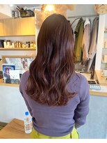 クロレ(CLORE)&nbsp;ピンクブラウン　ブラウンカラー　艶カラー　ロングヘア