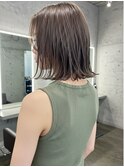 美髪/ワイドバング/レイヤーカット/くすみベージュ/新小岩駅