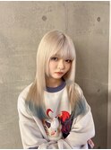 ホワイトカラー 裾デザイン