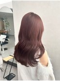 ゆる巻き×レッドピンク　qumu横浜