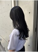 韓国顔まわりレイヤーカットグレージュオリーブベージュブラウン